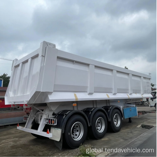 3 Axle 60 Tons Dump Semi Trailer Tipper Trailer 60 Tons Dump Semi Trailer Factory